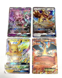 Pokemon Trading Card Lot of 4 Jumbo Oversized EX & GX Cards w/ Charizard EX XY16 - Image 2