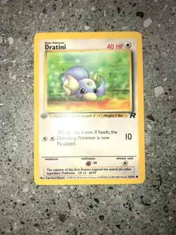 Pokemon TCG Cards 1st Edition Dratini 53/82 Team Rocket EXC - Image 3