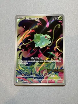 Pokemon TCG Mega Evolutions Stamped Promo Card Bulbasaur 133/132 - Image 1