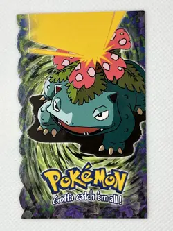 VENUSAUR Evolution POKEMON 03 of 12 Embossed 1999 Die Cut TOPPS Trading Card #03 - Image 1