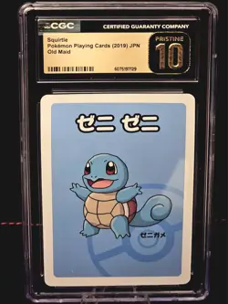 CGC 10 Pristine Squirtle Old Maid 2019 Japanese Pokemon Card - Image 1