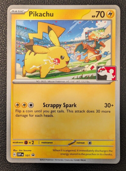 Pikachu SVP101 Black Star Promo Play League Pokemon Card TCG NM - Image 1