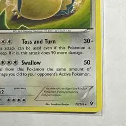 Snorlax 77/124 Rare Non-Holo Card XY Fates Collide Pokemon TCG LP - Image 5