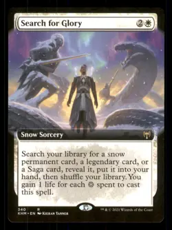 MTG - Search for Glory (Extended Art) Kaldheim #340 Rare LP - Image 1