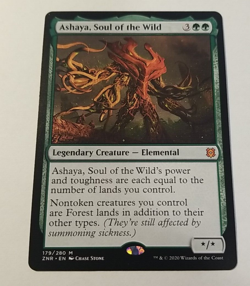 MTG Ashaya, Soul of the Wild Zendikar Rising 179/280 Regular Mythic LP - Image 1