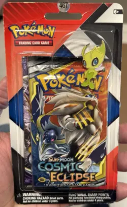 Pokemon TCG 2 Pack Blister Cosmic Eclipse/Chilling Reign With Pin - Image 1