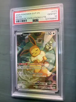 Pokemon PSA 10 Eevee Black Star Promo 173 Prismatic Evolutions PROMO CARD - Image 1
