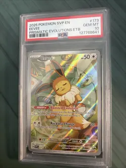 Pokemon PSA 10 Eevee Black Star Promo 173 Prismatic Evolutions PROMO CARD - Image 3