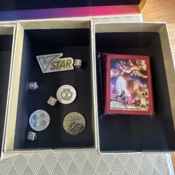 Pokemon TCG Charizard Ultra Premium Collection UPC Empty Box w/ Coin & MORE - Image 2