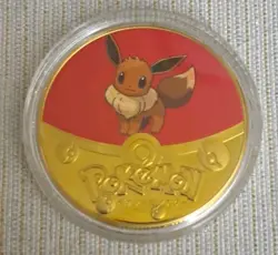 10 Piece Gold Coin Pokemon Eevee Evolutions Set Eeveelutions - Image 2