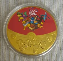 10 Piece Gold Coin Pokemon Eevee Evolutions Set Eeveelutions - Image 3