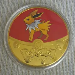 10 Piece Gold Coin Pokemon Eevee Evolutions Set Eeveelutions - Image 5