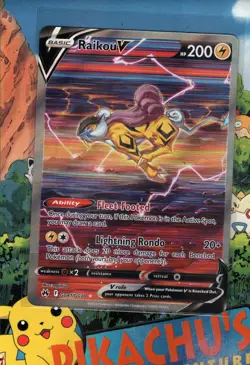 Pokemon TCG Raikou V GG41/GG70 Crown Zenith: Galarian Gallery Holo NM/M - Image 1