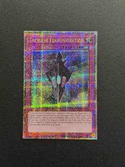 2025 YUGIOH RA04 25TH QCR SECRET RARE TACHYON TRANSMIGRATION NM - Image 1