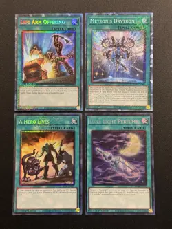 2025 YUGIOH RA04 COLLECTORS RARE LEFT ARM OFFERING NM BONUS SET - Image 1