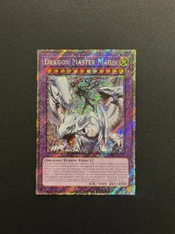 2025 YUGIOH RA04 PLATINUM SECRET RARE DRAGON MASTER MAGIA NM ?? - Image 1