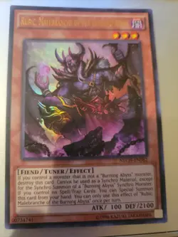 YuGiOh - Rubic, Malebranche of the Burning Abyss NECH-EN082 Ultra Rare NM - Image 1