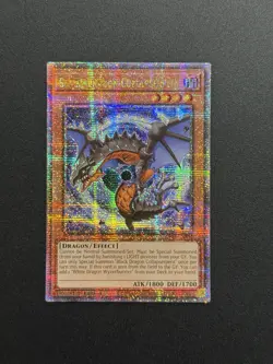 2025 YUGIOH RA04 25TH QCR SECRET RARE BLACK DRAGON COLLPASERPENT NM - Image 1