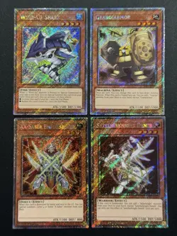 2025 YUGIOH RA04 PLATINUM SECRET RARE GEARIARMOR NM BONUS SET - Image 1