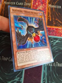 Yu-Gi-Oh! Blackwing - Oroshi the Squall DRLG-EN027 Super Rare 1st Edition NM a1/ - Image 2