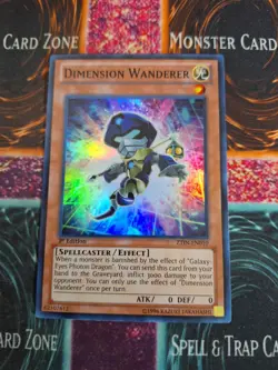 Yu-Gi-Oh! TCG Dimension Wanderer ZTIN-EN010 Super Rare 1st Edition Near Mint - Image 1