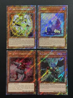 2025 YUGIOH RA04 PLATINUM SECRET RARE SLUSHY NM BONUS SET - Image 1
