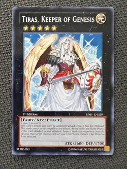 Yugioh Tiras, Keeper of Genesis 1st Edition Rare BP01-EN029 NM - Image 1