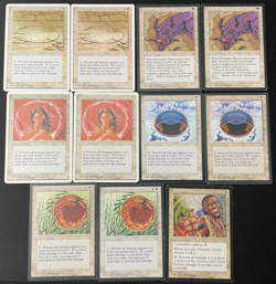 Vintage MTG Lot: 1995-1996 11 White Cards *Protection* LP Magic The Gathering - Image 1