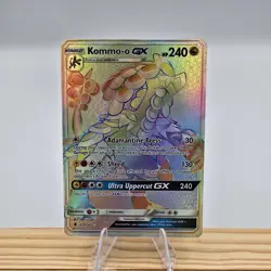 Pokemon TCG Kommo-o GX SM Guardians Rising Secret Rare Card 159/145 NM - Image 1