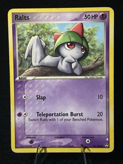 Pokemon TCG Ralts 59/108 EX Power Keepers Regular MP/HP WOTC-Era Card - Image 1