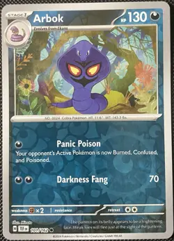 Arbok 101/162 SV05: Temporal Forces Reverse Holo - Pokemon Card - Image 1