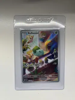 Pokemon TCG Bulbasaur Holo Card 143/142 Stellar Crown Illustration Rare Full Art - Image 1