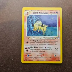 Light Ninetales 50/105 Pokemon Neo Destiny Card - LP - Image 1