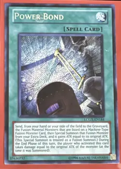 Yugioh! Card Power Bond LCGX-EN184 Secret Rare (M/NM) - Image 1