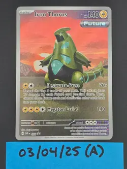 Pokemon Card TCG - Iron Thorns SVP 098 Black Star Promo Scarlet & Violet NM - Image 1