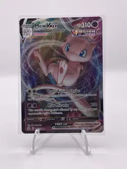 Pokemon 2021 TCG SWSH: Fusion Strike Mew VMAX Holo Ultra Rare Card 114/264 - Image 1