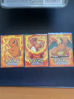 Topps Pokemon Charmander Charmeleon Charizard E4 E5 E6 Movie Non Holo Cards - Image 1