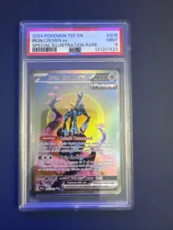 Pokemon TCG Iron Crown EX SIR Card 206/162 Temporal Forces PSA 9 - Image 1