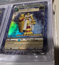Pharaohmon Series 6 HOLO Perfect 10 Level Card RARE Holy Grail Digimon Series 6 - Image 2