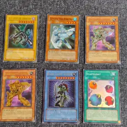 Yugioh Dark Water Earth Magic Card Lot Of 6 Rare Red Eyes Dragon Black Luster - Image 1