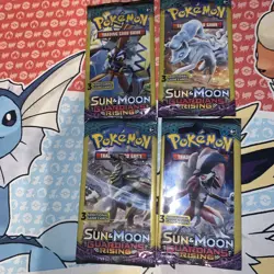 Pokemon Guardians Rising Booster Pack 3 Card Pack Art Set - Image 1