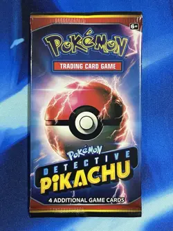 Pokemon TCG Detective Pikachu 4 Card Booster Pack Sealed Sun & Moon Promo Lot X2 - Image 4