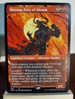 MTG Moraug, Fury of Akoum Showcase Zendikar Rising LP X1 Magic The Gathering - Image 1