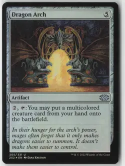 Dragon Arch #305 Uncommon FOIL Double Masters 2022 NM/LP MTG - Image 1