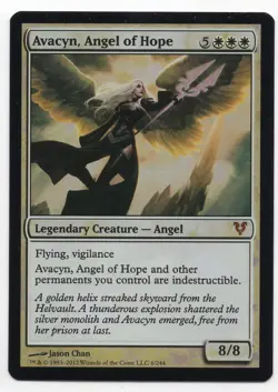 MTG: Magic Avacyn Restored *Foil* Avacyn, Angel of Hope *Moderate Play* - Image 1