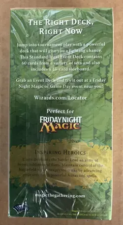 MAGIC THE GATHERING THEROS EVENT DECK (2013) WotC; Inspiring Heroics; New/Sealed - Image 2