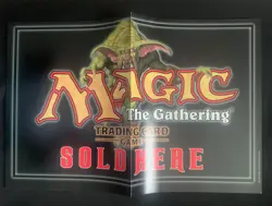 1999 Wizards Of The Coast Magic The Gathering Sold Here Promo Poster - Image 1