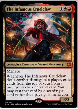 The Infamous Cruelclaw - M - Bloomburrow - 219 - NM - Regular - Image 1