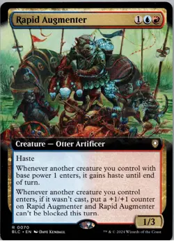 Rapid Augmenter (Extended Art) - R - Commander: Bloomburrow - 70 - NM - Regular - Image 1