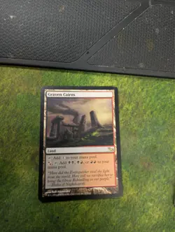 Magic the Gathering MTG Graven Cairns Land Shadowmoor Rare - Image 1